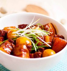 红烧肉炒青椒蛋荷兰豆虾仁炒鹌鹑图片