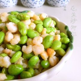 毛豆米炒鲜虾仁