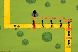 炮塔防御火柴人