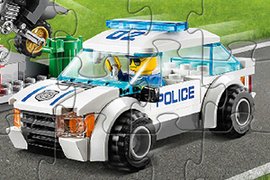 乐高警车拼图