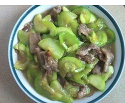 翠玉瓜炒猪肉
