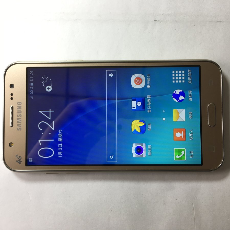 三星【galaxy j5(j5008/移动4g)】 金色 移动 4g/3g/2g 16 g 国行 9成