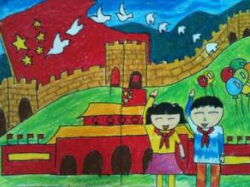 《爱祖国爱家乡》的绘画_360问答
