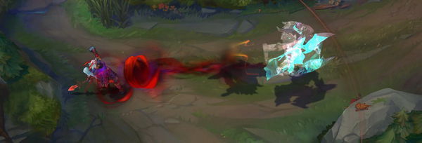 英雄联盟复仇之矛的腥红之月皮肤有没有特效_